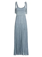 Waverly Metallic Tie Maxi Dress