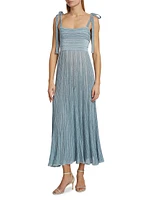 Waverly Metallic Tie Maxi Dress