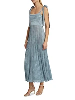 Waverly Metallic Tie Maxi Dress