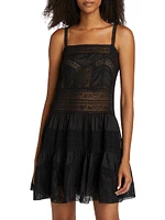 Halliday Cotton Lace Minidress