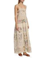 Halliday Lace Trim Slip Maxi Dress