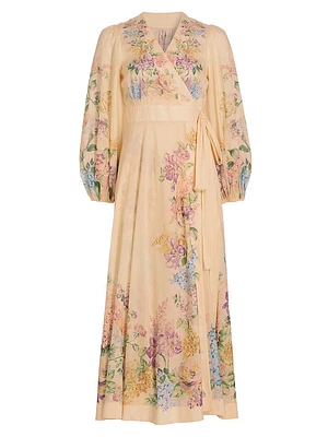 Halliday Floral Wrap Maxi Dress