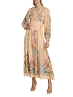 Halliday Floral Wrap Maxi Dress