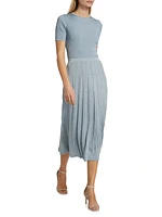 Waverly Rib-Knit Midi-Skirt