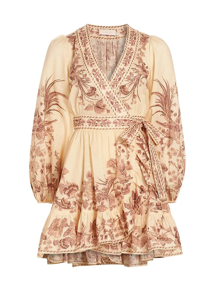 Waverly Floral Wrap Minidress