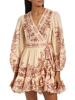 Waverly Floral Wrap Minidress