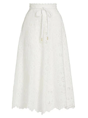 Ottie Flared Midi-Skirt