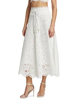 Ottie Flared Midi-Skirt