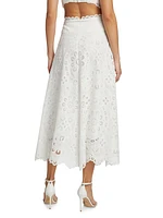 Ottie Flared Midi-Skirt