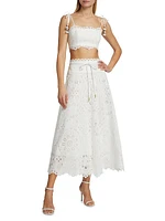 Ottie Flared Midi-Skirt