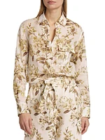 Golden Manstyle Floral Shirt