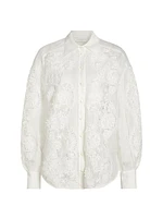 Halliday Lace Oversized Shirt