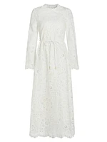 Ottie Lace Embroidered Maxi Dress