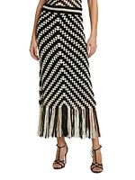 Halliday Crochet Tassel Maxi Skirt