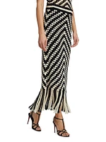 Halliday Crochet Tassel Maxi Skirt