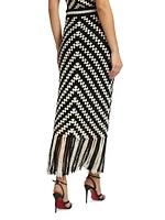 Halliday Crochet Tassel Maxi Skirt