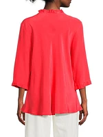 Brigit Ruffled V-Neck Blouse