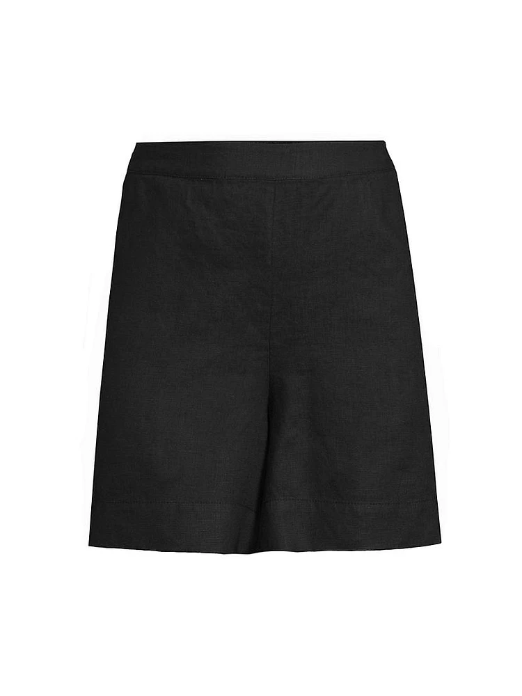 Pinjaba Linen Knee-Length Shorts