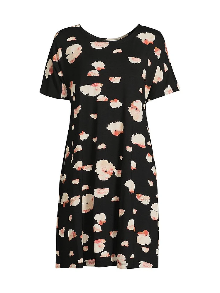 Gertie Floral Jersey Pullover Tunic Dress