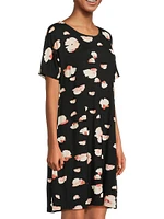 Gertie Floral Jersey Pullover Tunic Dress