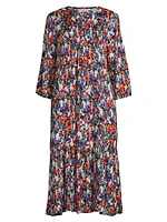 Nampula Floral Midi-Dress