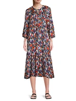 Nampula Floral Midi-Dress