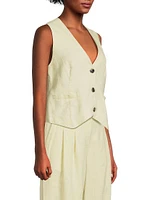 Jordyn Linen Waistcoat