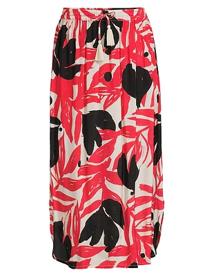 Silja Printed Midi-Skirt