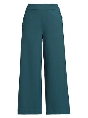 June Prisca Ponte Wide-Leg Pants