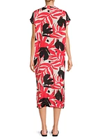 May Olivian Printed Dobby Voile Midi-Dress