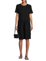 Noelene Gathered Ponte Dress