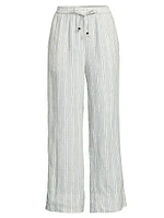 Penla Linen Striped Pants