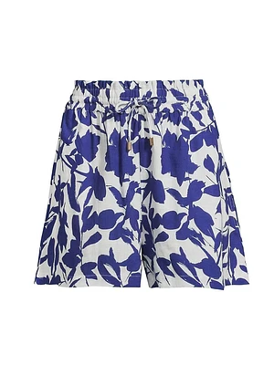 Vicki Floral Cotton Shorts