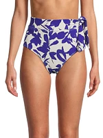 Side-Tie High-Waist Bikini Bottom