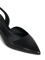 Piery-GA Leather Slingback Pumps