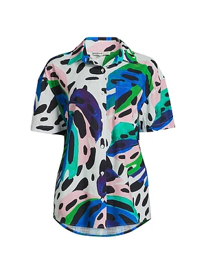 Michelle Graphic Cotton Shirt