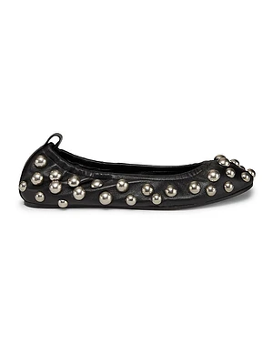 Belna Leather Ballet Flats