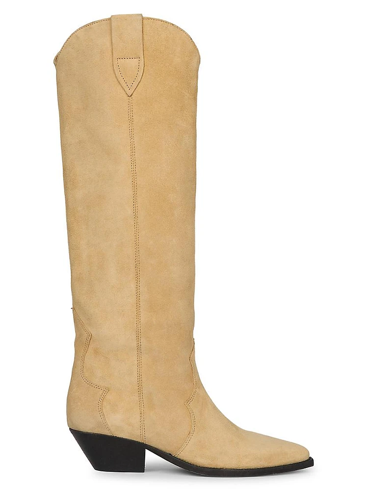 Denvee Suede Knee-High Boots