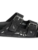 Lennyo Suede Sandals