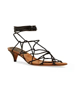 Arden 45MM Leather Strappy Sandals