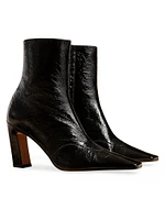 Nevada 85MM Stretch Leather Ankle Boots