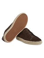 Suede Triple Stitch Espadrilles