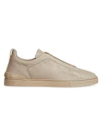 Deerskin Triple Stitch Sneakers