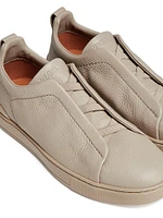 Deerskin Triple Stitch Sneakers