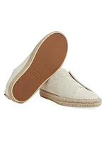 Linen Blend Triple Stitch Espadrilles