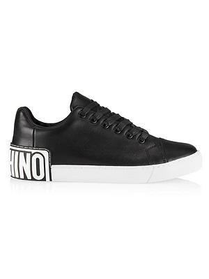 Logo Leather Low-Top Sneakers