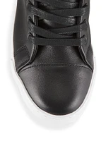 Logo Leather Low-Top Sneakers