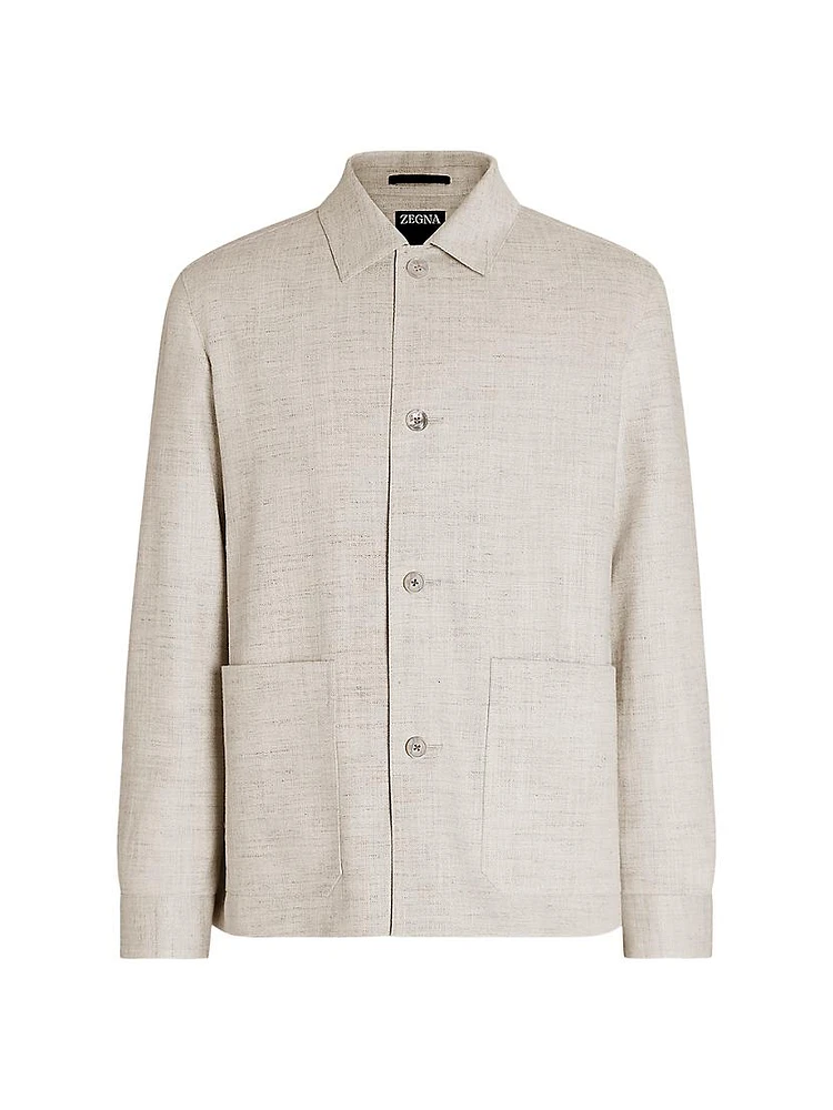 Silk and Linen Blend Jacket