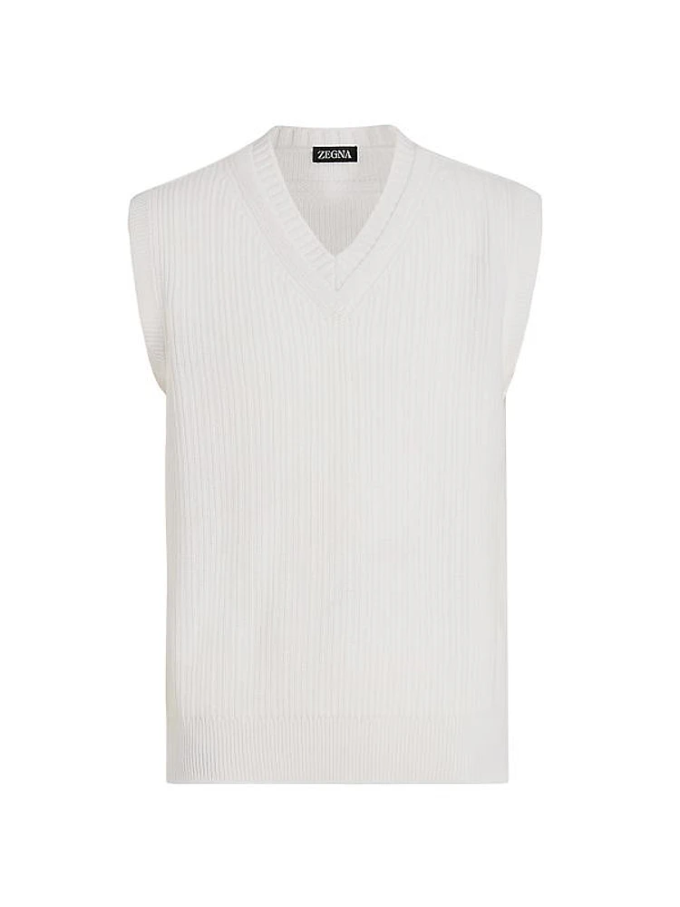 Cashmere and Cotton Vest