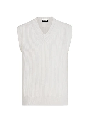 Cashmere and Cotton Vest